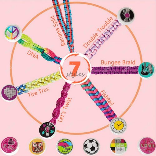 Topdiaos Friendship Bracelet Making Kit Toys, Ages 6 7 8 9 10 11 12 Year Old