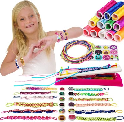 Weaving Loom for Kids - Arts and Crafts for Girls Ages 6-8-12 Potholder  Loops Toys for Girls and Adults - Knitting Loom Set Pot Holder Weaving Kits